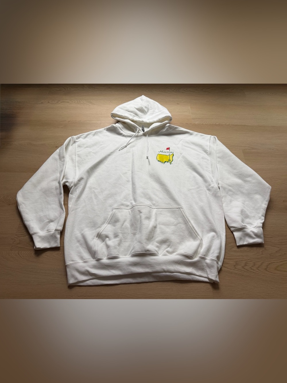 Masters White Hoodie Augusta National Golf Club Size 2XL Augusta GA Gildan